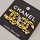 Gold Elegant Letter Patchwork Earrings