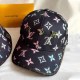Black Street Letter Patchwork Hat