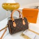 Brown Vintage Elegant Letter Zipper Bags