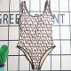 Black Apricot Sexy Letter Backless Swimwears