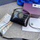 Black Simplicity Letter Patchwork Bags