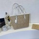 White Casual Simplicity Letter Zipper Bags