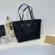 Black Casual Simplicity Letter Zipper Bags