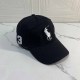 Black Street Figure Letter Embroidered Hat