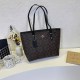 Coffee Casual Simplicity Letter Zipper Bags