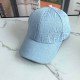 Baby Blue Street Letter Patchwork Hat