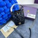 Black Casual Simplicity Letter Draw String Chains Bags