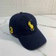 Dark Blue Yellow Street Figure Letter Embroidered Hat