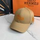 Khaki Street Letter Embroidered Hat