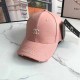 Pink Street Letter Embroidered Hat
