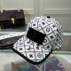 Black Street Letter Patchwork Hat