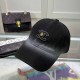 Black Street Simplicity Letter Patchwork Hat