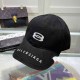 Black Casual Street Letter Embroidered Hat