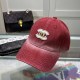 Red Street Simplicity Letter Patchwork Hat
