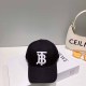 Black Casual Street Letter Embroidered Hat