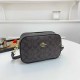 Coffee Street Simplicity Letter Patchwork Zipper Bags