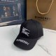 Black Casual Street Letter Embroidered Hat