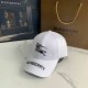 White Casual Street Letter Embroidered Hat