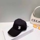 Black Casual Street Letter Embroidered Hat