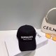 Black Street Simplicity Letter Embroidered Hat