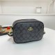 Black Street Simplicity Letter Patchwork Zipper Bags
