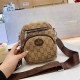 Khaki Street Letter Zipper Bags