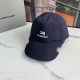 Navy Blue Street Simplicity Letter Embroidered Hat
