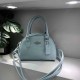 Blue Simplicity Letter Zipper Bags