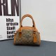 Khaki Elegant Letter Zipper Bags