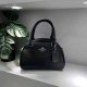 Black Simplicity Letter Zipper Bags