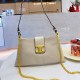 Cream White Elegant Simplicity Geometric Chains Bags