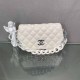 White Simplicity Letter Chains Bags