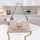 White Simplicity Letter Chains Zipper Bags
