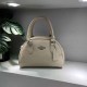 Light Beige Gray Simplicity Letter Zipper Bags