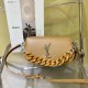 Brown Casual Simplicity Letter Chains Bags