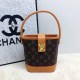 Dark Brown Vintage Letter Patchwork Bags