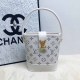 White Vintage Letter Patchwork Bags