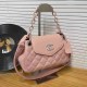 Pink Casual Simplicity Letter Chains Bags