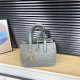 Gray Green Elegant Simplicity Solid Patchwork Bags