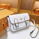 White Casual Simplicity Letter Patchwork Bags