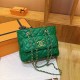Green Elegant Simplicity Letter Chains Zipper Bags