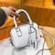 White Simplicity Letter Zipper Bags