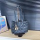 Black Elegant Simplicity Solid Patchwork Bags