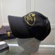 Black Street Letter Embroidered Hat