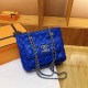 Blue Elegant Simplicity Letter Chains Zipper Bags