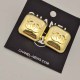 Gold Simplicity Letter Patchwork Earrings