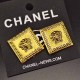 Gold Simplicity Figure Patchwork Earrings