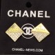 Gold Street Simplicity Letter Patchwork Rhinestone Earrings