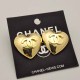 Gold Simplicity Letter Patchwork Earrings