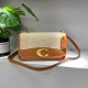 Apricot Brown Casual Simplicity Geometric Patchwork Bags